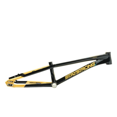 CUADRO BMX RACE STAY STRONG V5.1 PRO 2XL BLACK/GOLD
